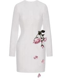Cristina Savulescu - The Promised Floral-Detail Mini Dress - Lyst