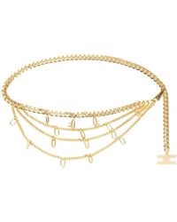 Elisabetta Franchi - Charm-Details Chain Belt - Lyst