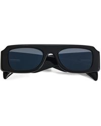 Jil Sander - Sculptural Sonnenbrille Mit Eckigem Gestell - Lyst