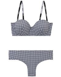 Gcds - Gingham-Pattern Bikini - Lyst