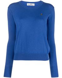 Vivienne Westwood - Pullover Mit Logo-Stickerei - Lyst