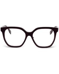 Fendi - Brille Mit Eckigem Gestell - Lyst