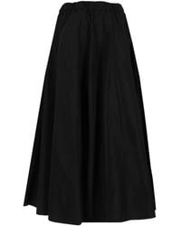 Aspesi - Elasticated Flared Maxi Skirt - Lyst