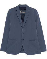 Herno - Blazer À Revers Crantés - Lyst