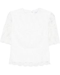 Raquel Diniz - Lace Scalloped-Hem Top - Lyst