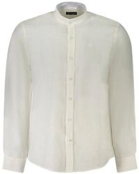 North Sails - Mandarin-Collar Linen Shirt - Lyst
