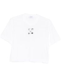 Off-White c/o Virgil Abloh - Logo-print T-shirt - Lyst