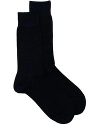 ZEGNA - Logo-Print Mid-Calf Socks - Lyst