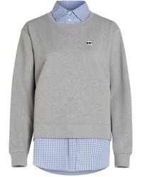 KARL LAGERFELD - Ikon Layered Sweatshirt - Lyst