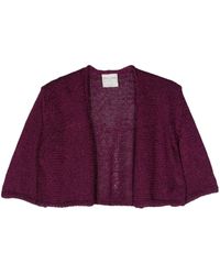 Forte Forte - Open-knit Cropped Cardigan - Lyst