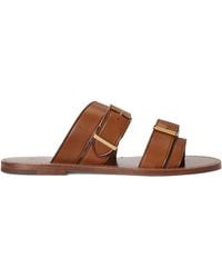 Polo Ralph Lauren - Toe-Strap-Detail Flat Sandals - Lyst