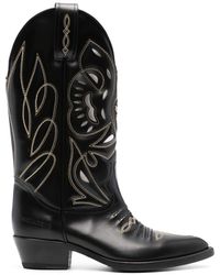 DSquared² - 70mm Cut-out Leather Mid-calf Boots - Lyst
