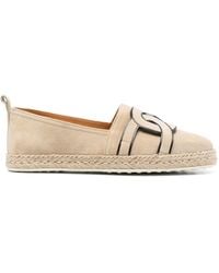 Tod's - Chain-link Detail Espadrilles - Lyst