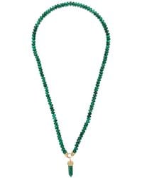 Sydney Evan - 14Kt Eye Malachite Beaded Necklace - Lyst