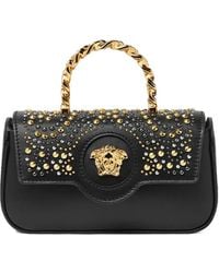 Versace - Bolso shopper La Medusa mini con detalles de cristales - Lyst