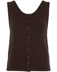 Amomento - Button-up Knitted Vest - Lyst