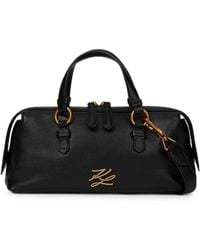 KARL LAGERFELD - K/Autograph Elongated Bowling Bag - Lyst