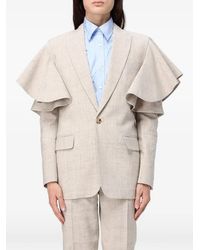 Moschino - Ruffled-Sleeve Blazer - Lyst
