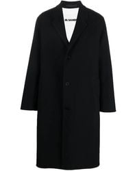 Jil Sander - Mantel Mit Fallendem Revers - Lyst