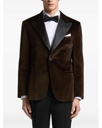 Peserico - Velvet Peak-Lapel Blazer - Lyst