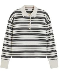 Tommy Hilfiger - Striped Knitted Polo Shirt - Lyst