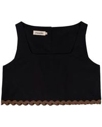 MOUTAKI - Scalloped-Edge Cropped Top - Lyst