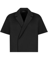 Manière De Voir - Abel Boxy Twill Double-Breasted Shirt - Lyst