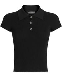 Dolce & Gabbana - Ribbed Polo Sweater - Lyst