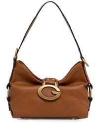 Guess - Logo-Plaque Pebbled-Texture Tote Bag - Lyst
