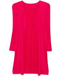 Pleats Please Issey Miyake - Plissierter Cardigan - Lyst
