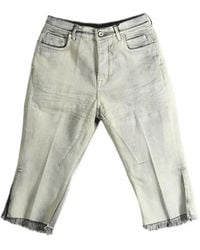 Rick Owens - Jean Court Bolan À Bords Francs - Lyst