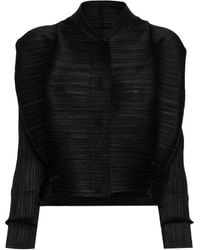 Pleats Please Issey Miyake - Giacca Thicker crop - Lyst