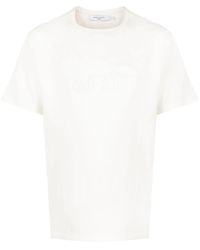 Maison Kitsuné - T-shirt à motif Contouring Fox brodé - Lyst