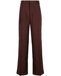 Jil Sander - Pressed-Crease Tailored Trousers - Lyst