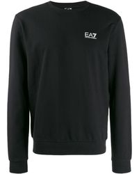EA7 - Sweatshirt mit Logo-Print - Lyst