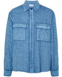 Burberry - Chemise En Lin À Manches Longues - Lyst