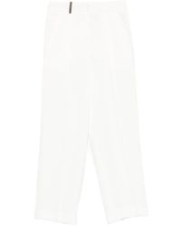 Peserico - Side-Pocket Cropped Trousers - Lyst