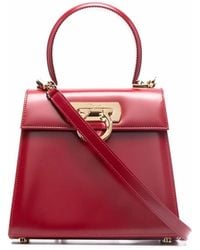 Ferragamo - Small Iconic Top Handle Bag - Lyst