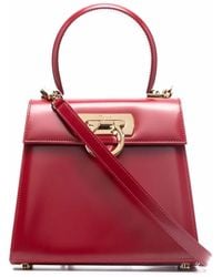Ferragamo - Small Iconic Top Handle Bag - Lyst