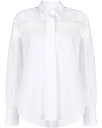 Valentino Garavani - Blouse Met Doorzichtig Vlak - Lyst