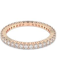 Swarovski - Matrix Vittore Crystal-Embellished Eternity Ring - Lyst
