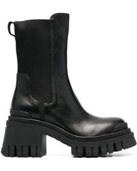 Premiata - ブロックヒール レザーブーツ - Lyst