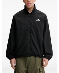 adidas - Small Logo Logo-Print High-Neck Windbreaker - Lyst