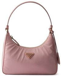 Prada - Mini Re-Edition 2005 Logo-Detail Tote Bag - Lyst