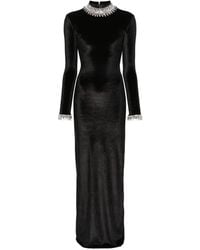 Atu Body Couture - Crystal-embellished Velvet Gown - Lyst