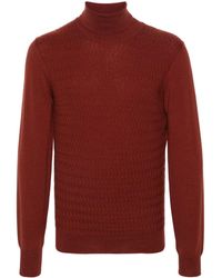 Corneliani - Embossed-knit Virgin-wool Jumper - Lyst