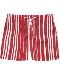 Orlebar Brown - Bulldog Drawcord Stripe-Print Swim Shorts - Lyst
