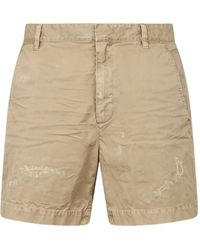 DSquared² - Dan Shorts Met Geverfd Effect - Lyst