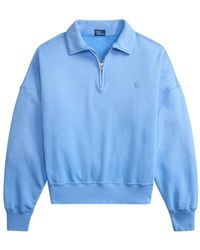 Polo Ralph Lauren - Zip-Up Logo-Embroidered Sweatshirt - Lyst