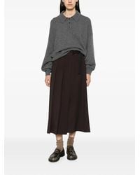 Lisa Yang - Etta Button-Fastening Polo-Collar Sweater - Lyst